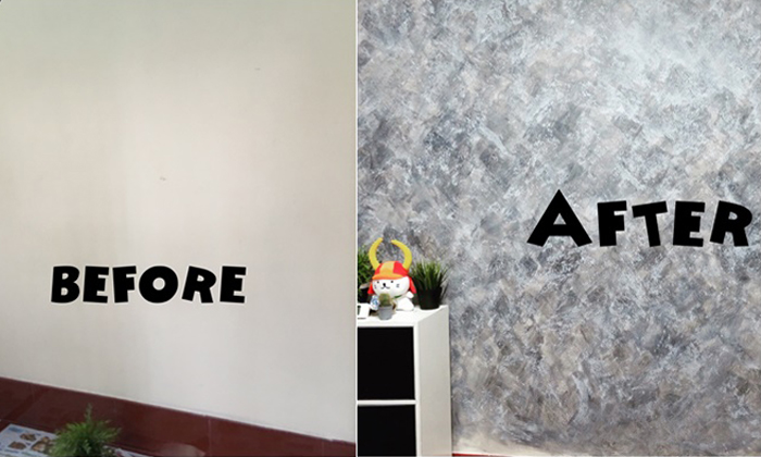 รีวิวผนังปูนเปลือย แบบผู้หญิงคนเดียวก็ทำได้ เอาใจสาวๆ ที่ชอบสไตล์ Loft