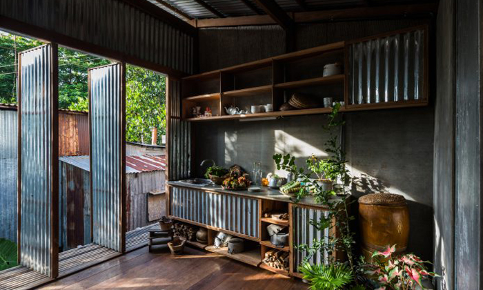 แบบบ้านไม้-สังกะสี เปิดโล่ง โมเดิร์นร่วมสมัย เข้ากับอากาศ AEC