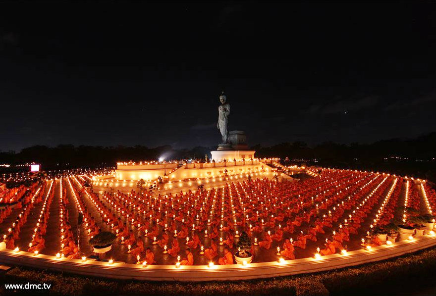 จัดปฏิบัติธรรมพระธุดงค์กว่าพันรูป ที่พุทธมณฑล นครปฐม