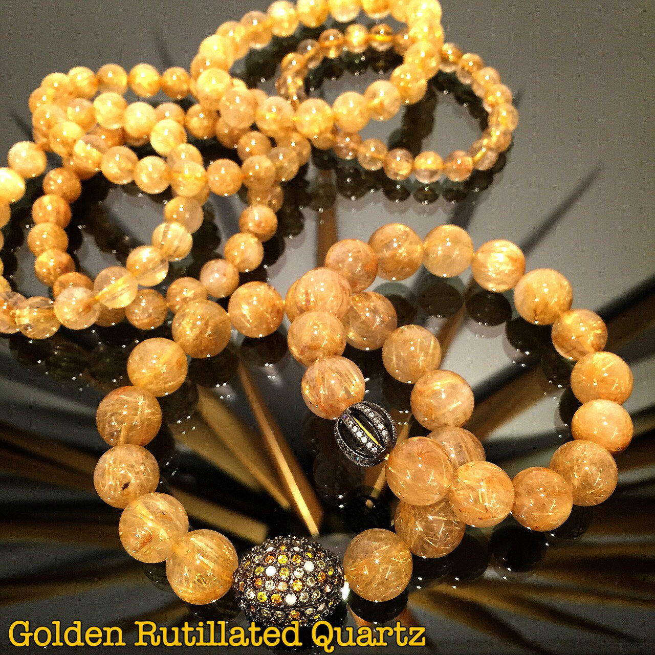 ไหมทอง (Golden RutilatedQuartz)