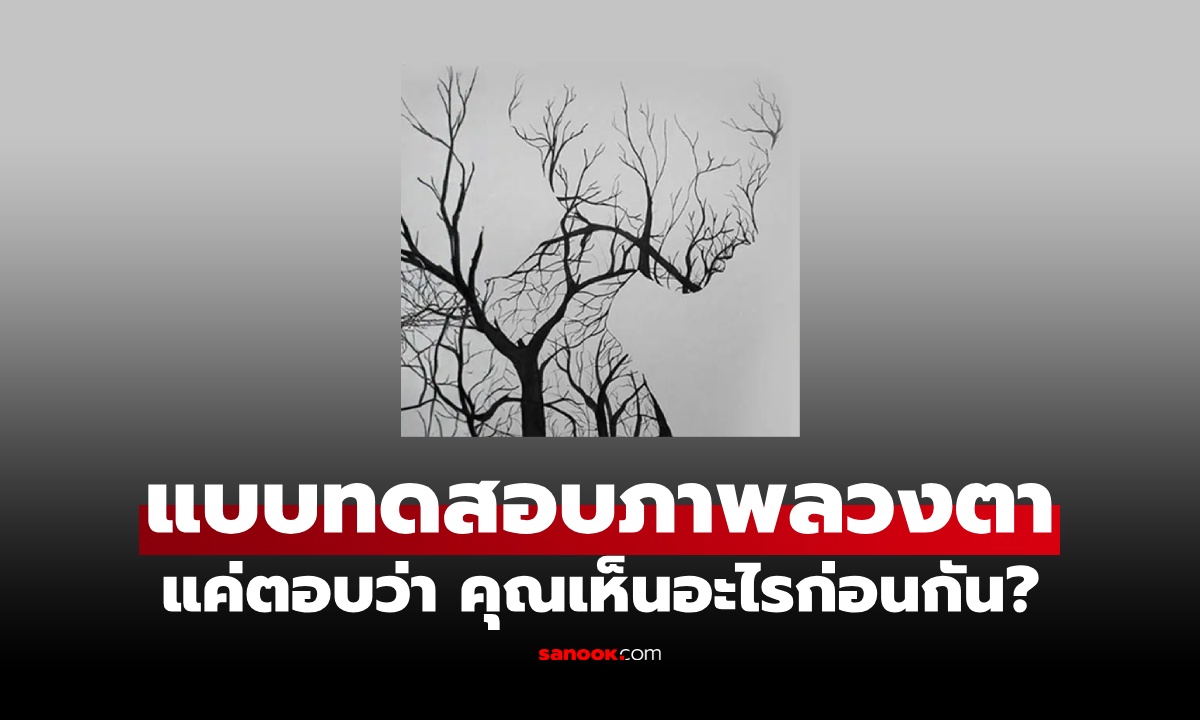แบบทดสอบภาพลวงตา "ต้นไม้" หรือ "ผู้หญิง" คุณเป็นคนแบบไหน บอกได้จากสิ่งแรกที่เห็น