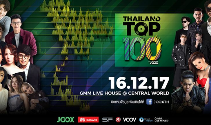 JOOX ระเบิดความมันส่งท้ายปี “Thailand Top 100 by JOOX” ไม่ดูไม่ได้แล้ว!