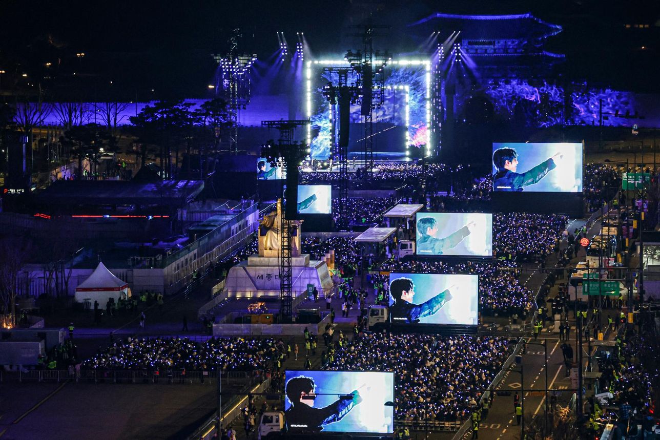 คอนเสิร์ต “BTS ARIRANG” ที่กวางฮวามุน 