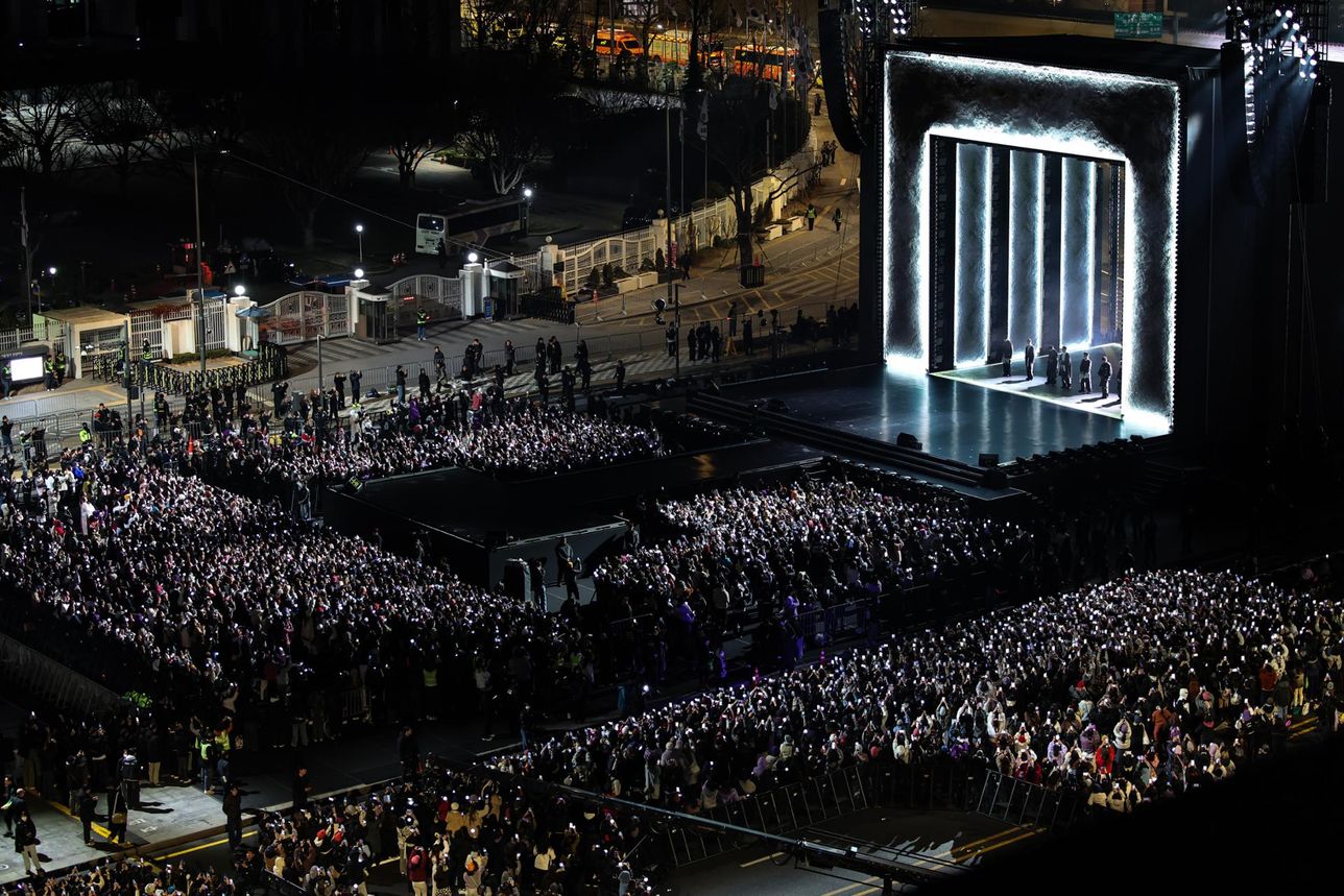 คอนเสิร์ต “BTS ARIRANG” ที่กวางฮวามุน 