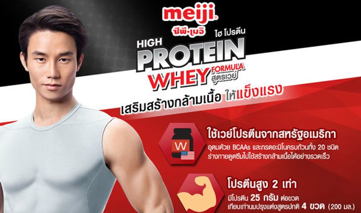 Meiji High Protein ประโยชน์ดีดี for everyBODY