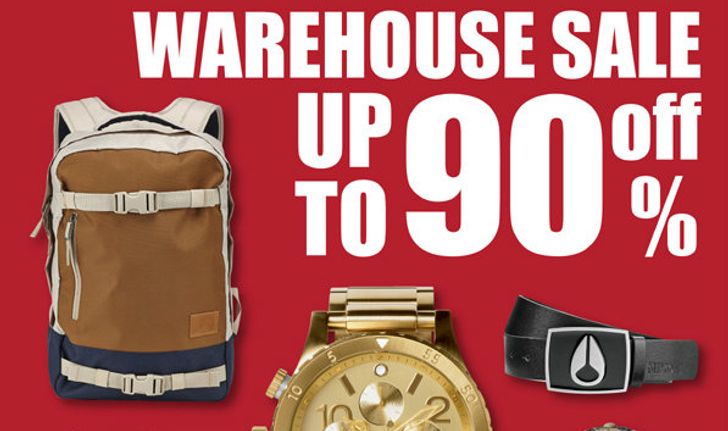 NIXON WAREHOUSE SALE! ลดสูงสุดถึง 90%  21-31 ส.ค.นี้