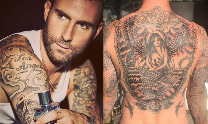 18 รอยสักพร้อมความหมายของ Adam Levine
