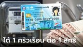 ลงทะเบียนค่าไฟฟ้า-ค่าน้ำ บัตรสวัสดิการแห่งรัฐ รับส่วนลด 1 ครัวเรือนต่อ 1 สิทธิ์