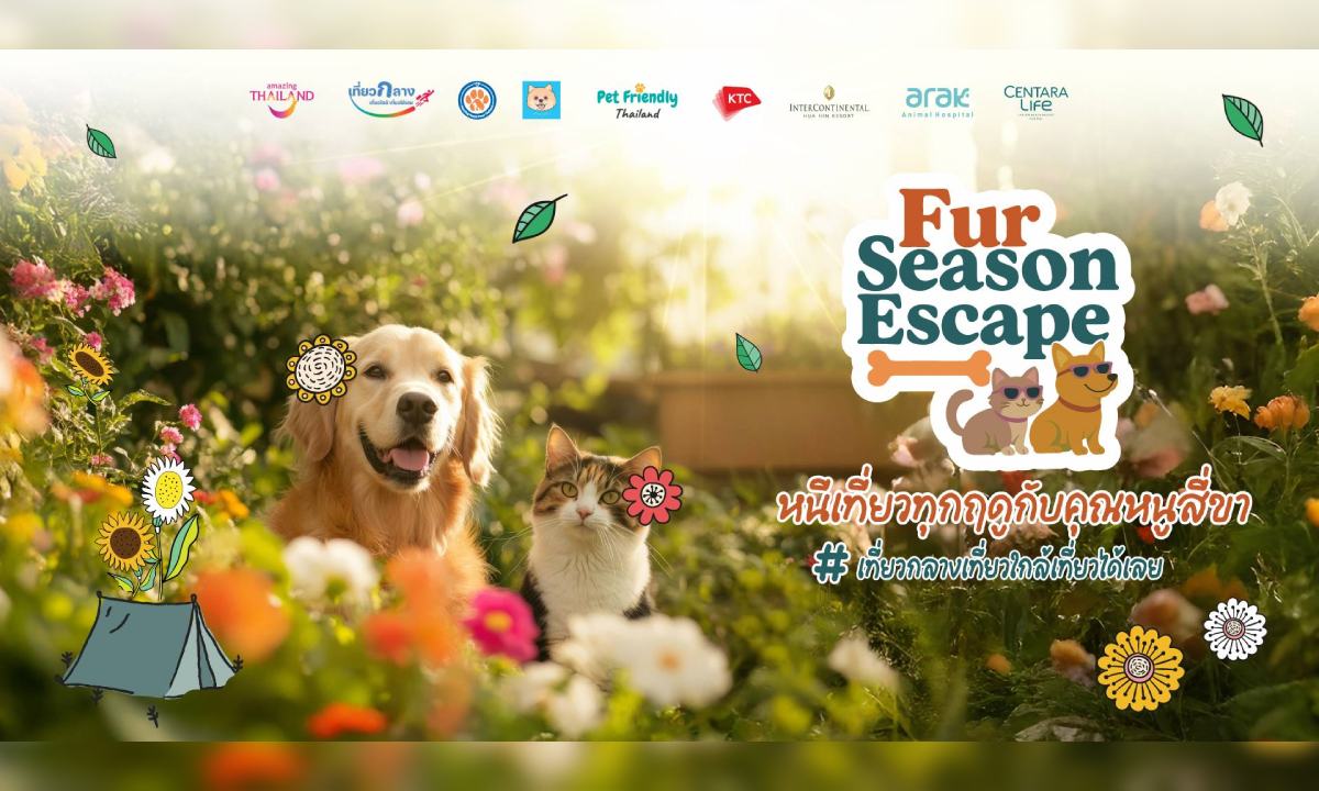 ททท. เปิดโครงการ “Fur Season Escape หนีเที่ยวทุกฤดูกับคุณหนูสี่ขา” สัมผัสการท่องเที่ยว Pet-friendly