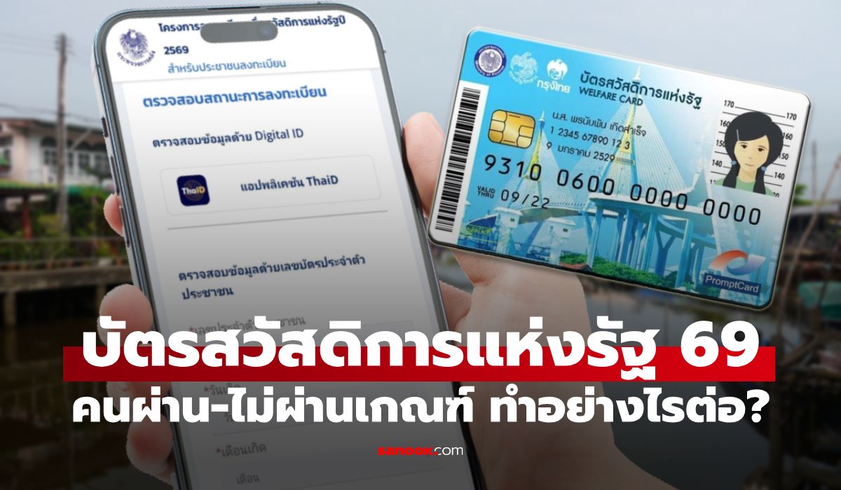 บัตรสวัสดิการแห่งรัฐ 2569 คนผ่าน-ไม่ผ่าน ต้องทำอย่างไรต่อ?