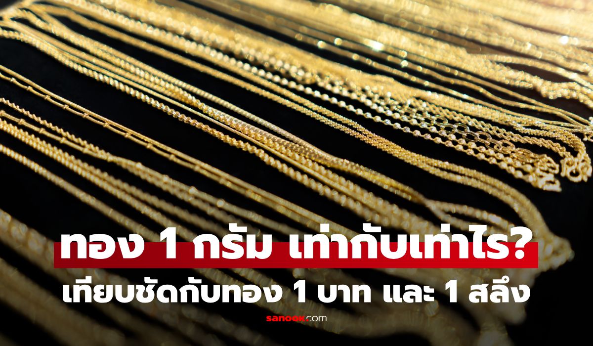 ทองคำ 1 กรัม ราคาเท่าไร? ทำไมราคาซื้อกับขายคืนต่างกัน รู้ให้ชัดก่อนตัดสินใจ