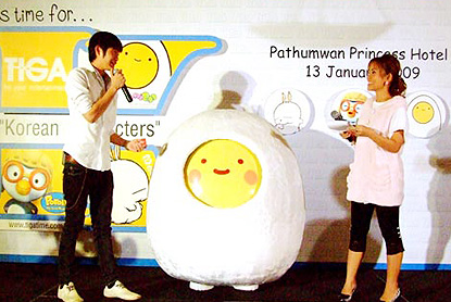 ทีไอจีเอ เปิดตัวการ์ตูน รับกระแสเกาหลีฟีเวอร์