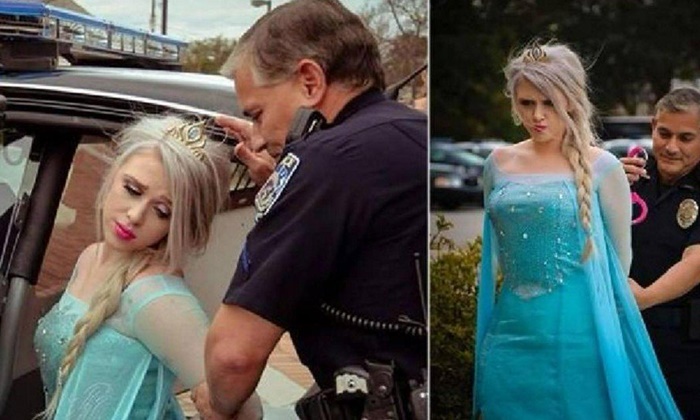 ตำรวจอเมริกาโชว์จับ "เจ้าหญิงเอลซ่า" ต้นเหตุสร้างพายุฤดูหนาวยะเยือก