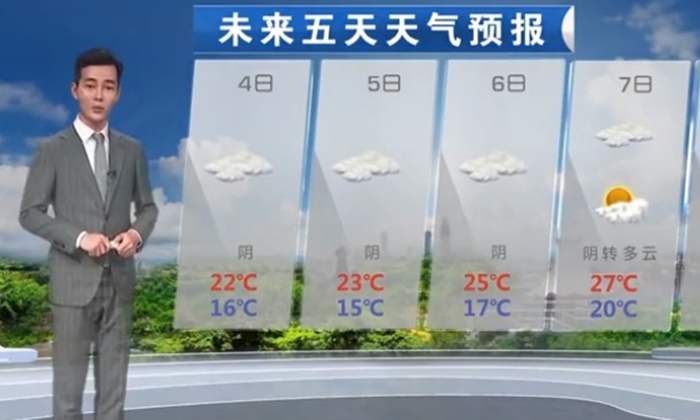 ชาวเน็ตถูกใจ ผู้ประกาศหนุ่มจีนใช้เพลงพื้นบ้านรายงานสภาพอากาศ