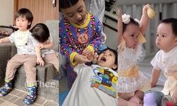 ส่องความน่ารักของลูกฝาแฝดซุปตาร์ โมเมนต์พี่น้องช่างอบอุ่นต่อหัวใจจริงๆ