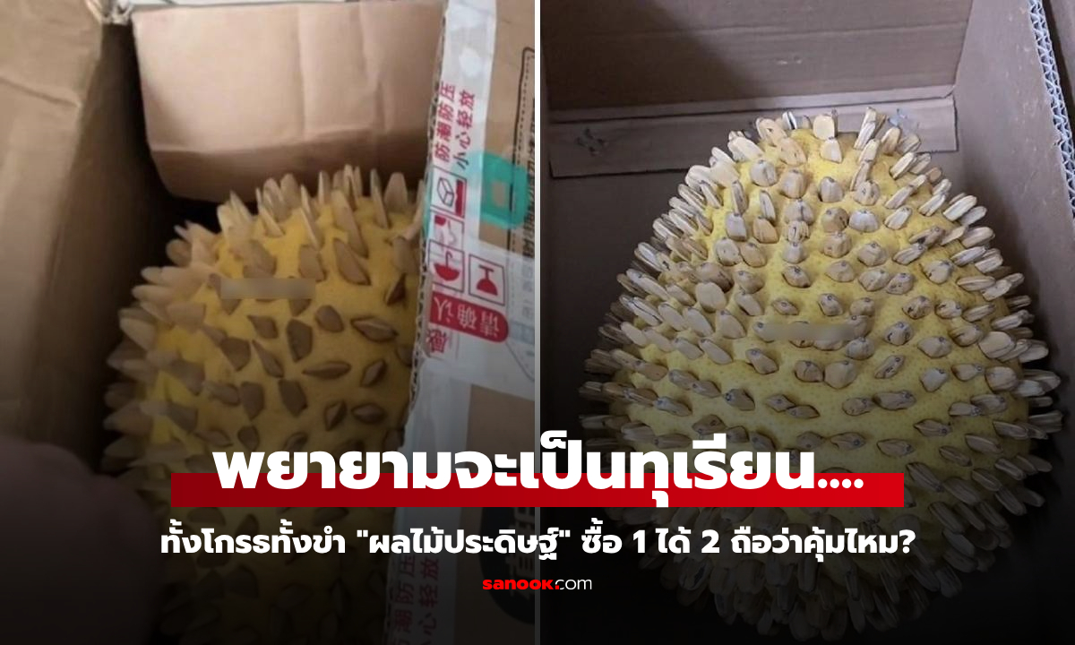 สาวสั่งซื้อทุเรียน เปิดกล่องมาผงะ เจอผลไม้มีหนามลูกโตๆ เฉลยคืออะไร... อึ้งจนด่าไม่ถูก!