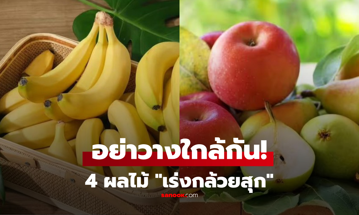 รู้ไว้ดีกว่า! "กล้วย" แค่วางให้ห่าง 4 ผลไม้นี้ ก็สดได้นานขึ้น ไม่เปลี่ยนเป็นสีดำ