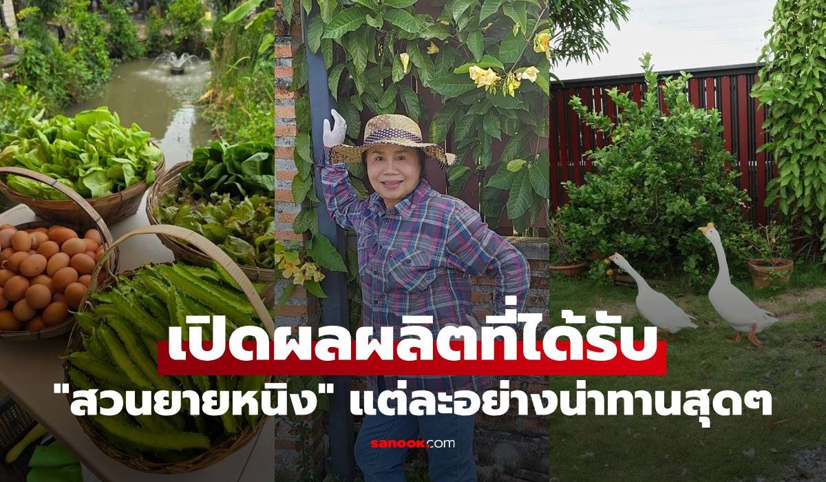 "สวนยายหนิง" ของแม่ "ชมพู่ อารยา" เปิดผลผลิตที่ได้รับ แต่ละอย่างน่าทานสุดๆ