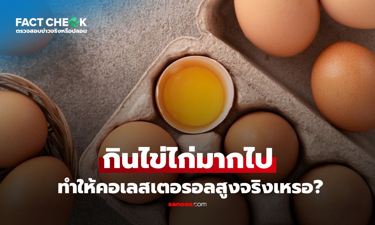 เช็กข่าวชัวร์ : กินไข่ไก่มากไปทำให้คอเลสเตอรอลสูง จริงหรือไม่?