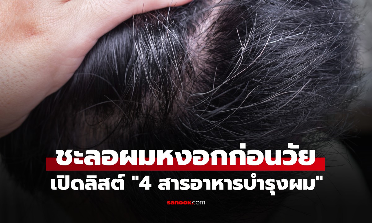 ชะลอผมหงอกก่อนวัย เปิด "4 สารอาหารบำรุงผม" ที่ควรกินเป็นประจำ ที่ไทยมีครบ!