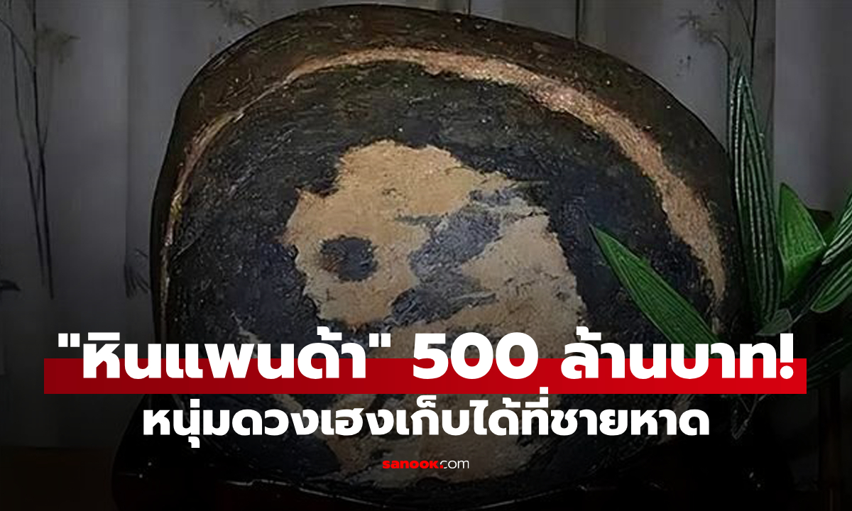 อ่านไม่ผิด! หนุ่มดวงเฮงเก็บ "หินแพนด้า" ได้ที่ชายหาด มูลค่า 500 ล้านบาท!