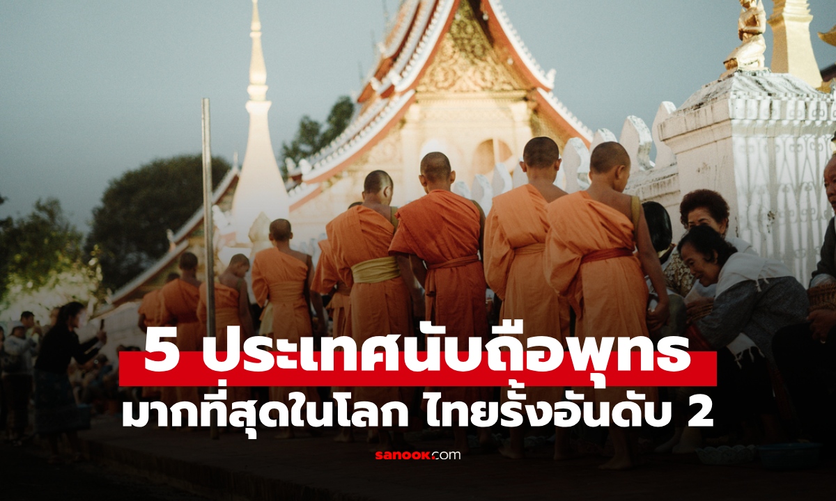 เปิดรายชื่อ 6 ประเทศที่มีคนนับถือ "ศาสนาพุทธ" มากที่สุดในโลก อันดับ 1 ไม่ใช่ไทย