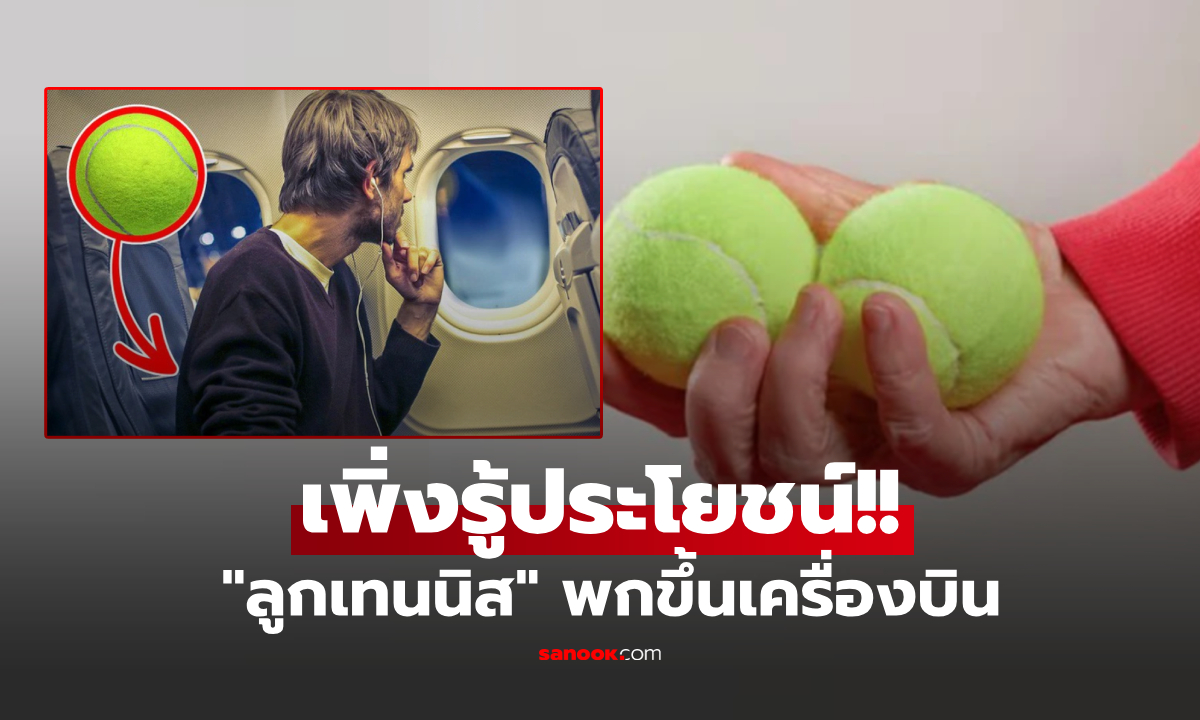 ทำไมควรพก "ลูกเทนนิส" ขึ้นเครื่องบิน? นักกายภาพเผยประโยชน์ลับ รู้แล้วร้องว้าวเลย!!