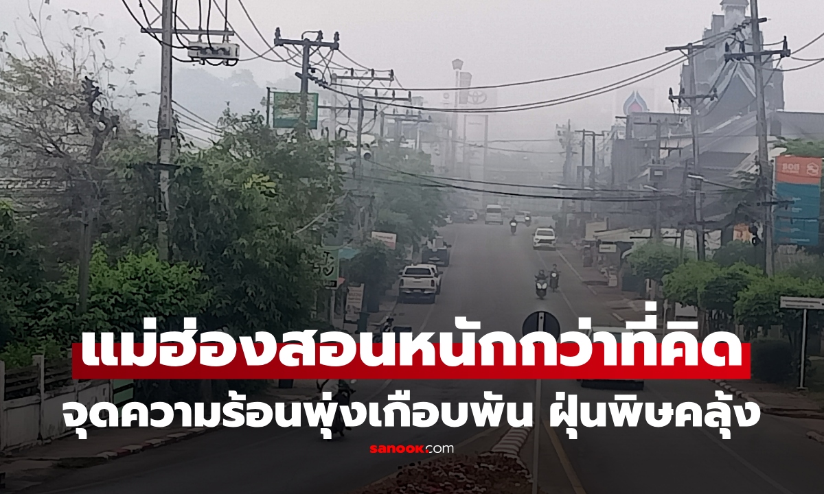 วิกฤตแม่ฮ่องสอน! ไฟป่าพุ่ง 806 จุด จมฝุ่น PM2.5 ประกาศภัยพิบัติแล้วหลายอำเภอ