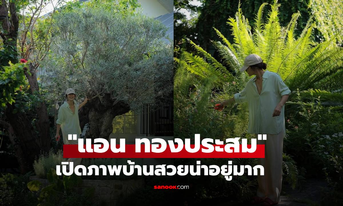 "แอน ทองประสม" เปิดภาพบ้านสวยร่มรื่นมาก เผยเรื่องธรรมดาแต่ทำให้มีความสุข