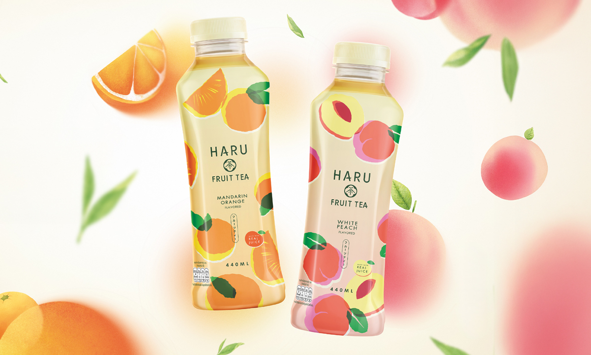 “ฮารุ” เสิร์ฟความสดชื่นสไตล์ชาฟรุตตี้! ส่งชาผลไม้รสใหม่ “ไวท์พีช - ส้มแมนดาริน” ต้อนรับซัมเมอร์