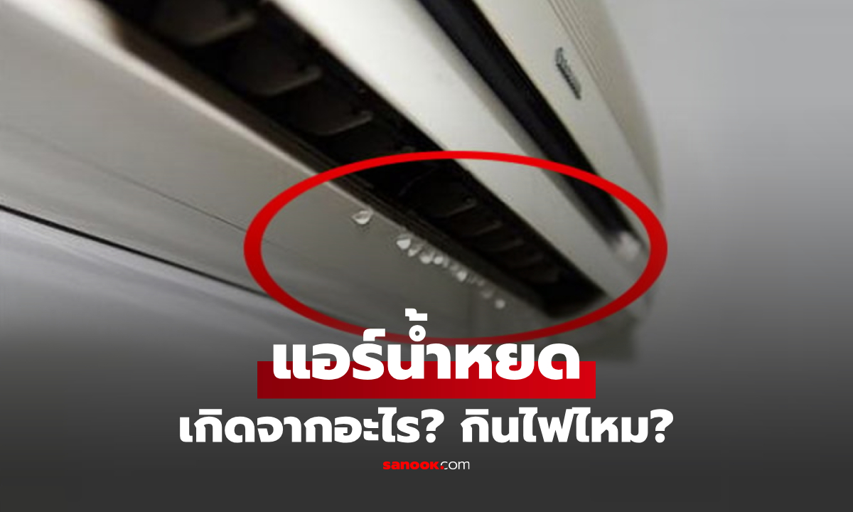 แอร์น้ำหยดตอนใช้งาน กินไฟเพิ่มไหม? เปิดสาเหตุพร้อมวิธีแก้ ก่อนบิลมาพุ่งกระฉูด!