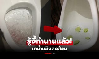 เฉลยแล้ว! "น้ำแข็งก้อน" เทลงโถส้วม ช่วยแก้ปัญหาใหญ่ในบ้าน ที่แม่บ้านมือโปรไม่เคยบอก