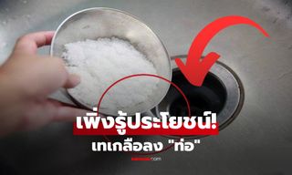 เผยประโยชน์ ‘เทเกลือ 1 ถ้วย ลงท่อระบายน้ำ’ เคล็ดลับก้นครัวสุดว้าว ประหยัดเงินหลักพัน!