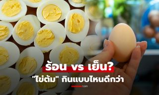 "ไข่ต้ม" กินร้อน หรือ เย็น ดีกว่ากัน? เทียบประโยชน์ชัดๆ หลายคนยังเข้าใจผิด