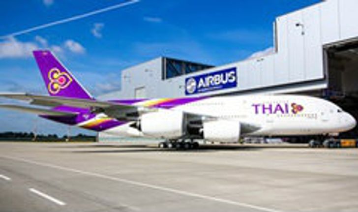 การบินไทย เผยโฉม เครื่องแอร์บัส A380 ลำแรก