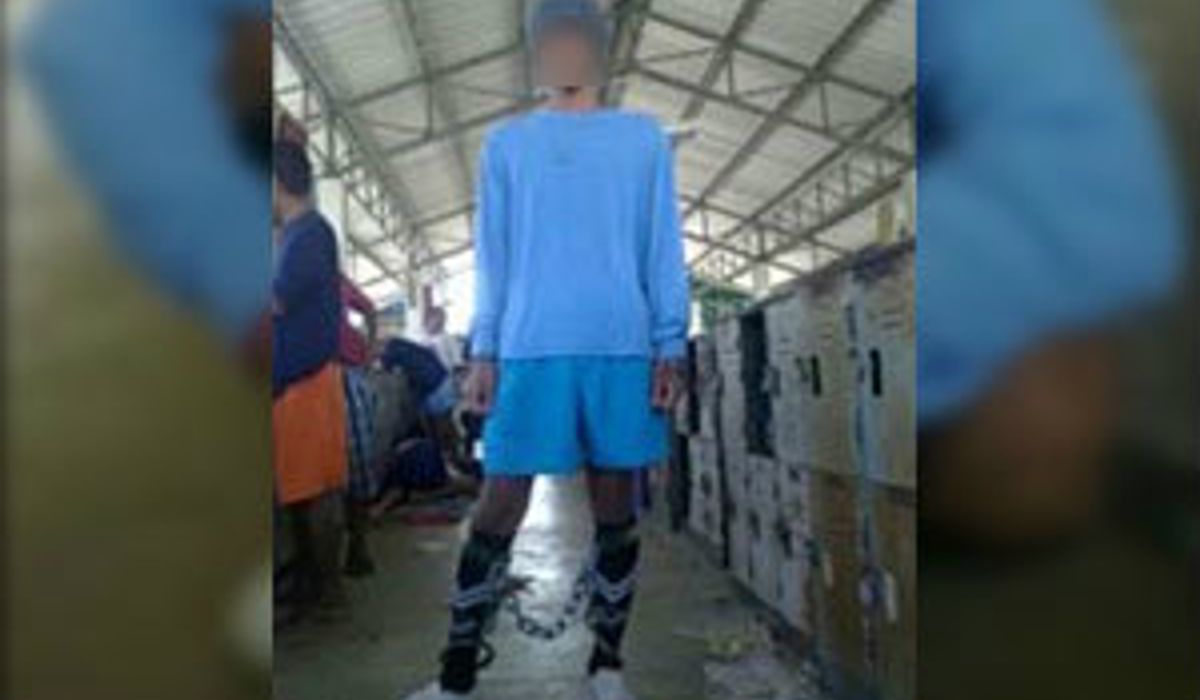 ภาพนักโทษใส่โซ่ตรวน โพสต์ลงเฟซบุ๊ก