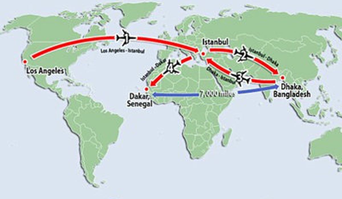 สายการบินดัง บินส่งผู้โดยสารผิดที่ อยู่ห่างคนละทวีป