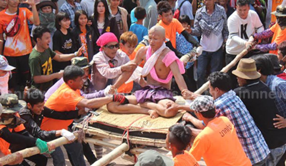 ชัยภูมิสืบสานประเพณีแห่นาคโหดที่เดียวในโลก