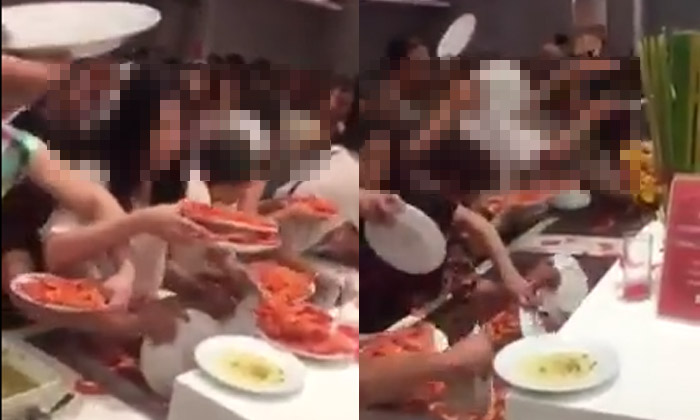 ทัวร์จีนเปิดศึกแย่งตักกุ้ง บุฟเฟ่ต์โรงแรมชื่อดัง