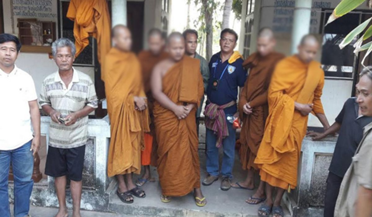 หลายหน่วยงานในจ.ศรีสะเกษจับ5พระเสพยาบ้า