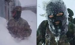 ทหารชายแดนจีนฝ่าพายุหิมะไปส่งเสบียง หนาวจัดจนผ้าคุมหน้าแข็ง
