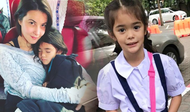 ฉายแววสวย "น้องลียา" ลูกสาวธัญญ่า ใส่เครื่องแบบไปโรงเรียนประถม