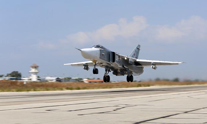 บินรบ ซู-24 ของรัสเซีย ตกขณะขึ้นบินที่ซีเรีย นักบินเสียชีวิต