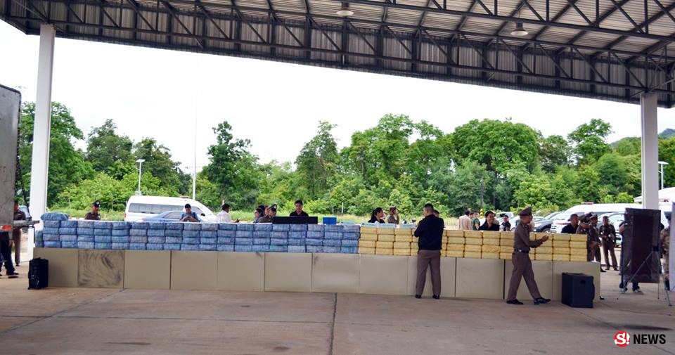แถลงข่าวจับยาบ้า 13 ล้านเม็ด พบประวัติจากการตรวจจีพีเอส ขนมาแล้ว 21 ครั้ง
