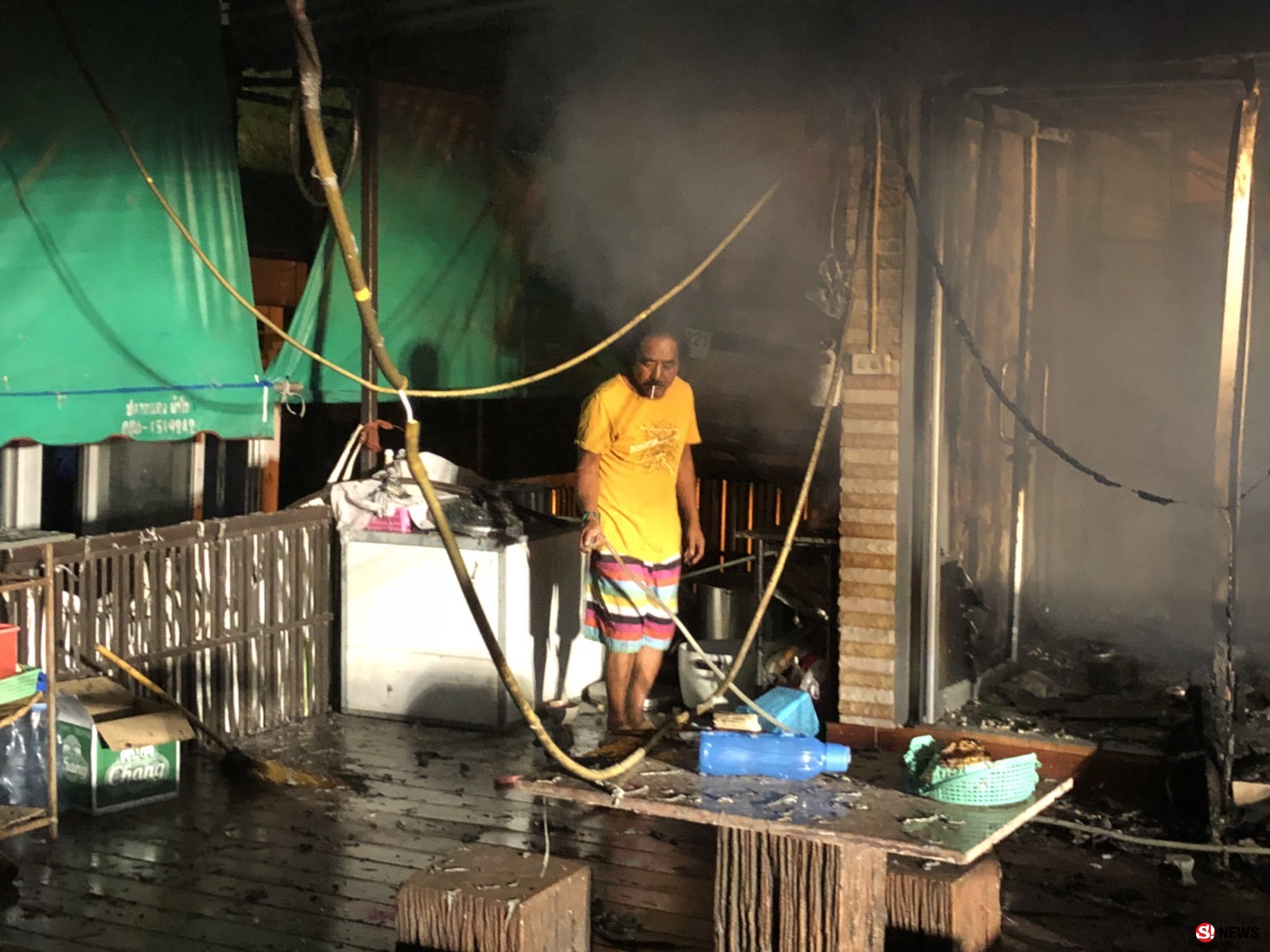 ระทึก เพลิงไหม้โกดังเก็บสินค้ามือสองวอด มูลค่าความเสียหายเฉียด 2 ล้าน