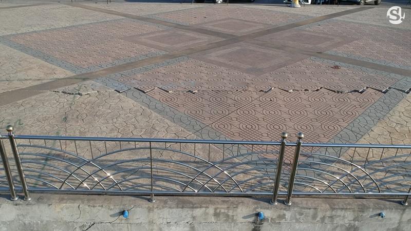 พื้นปูนลานวัฒนธรรมริมโขง หนองคาย