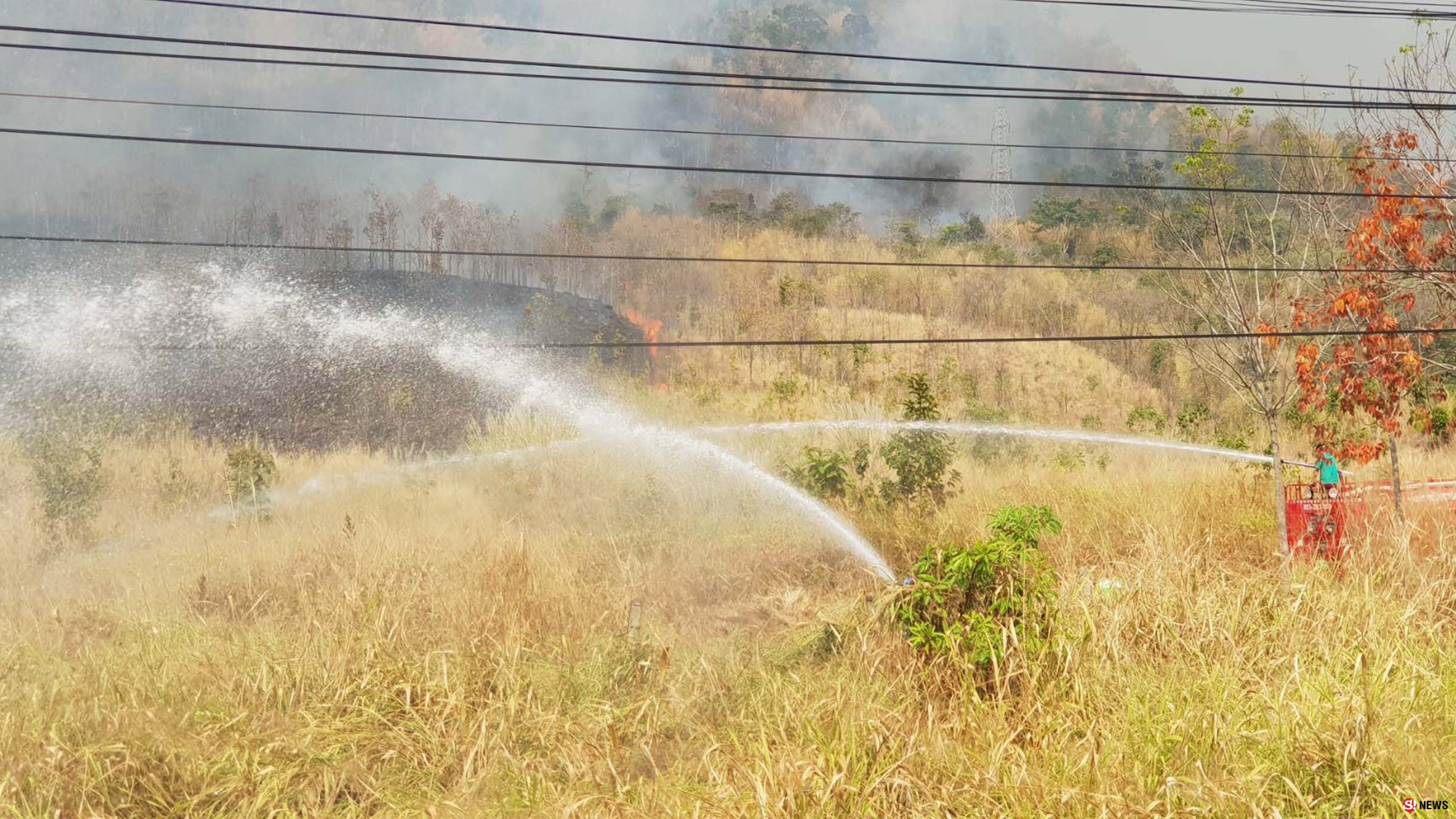 กรรณิการ์/พิษณุโลก/ไฟไหม้ป่าริมถนนพิษณุโลกหล่มสักเป็นวงกว้าง