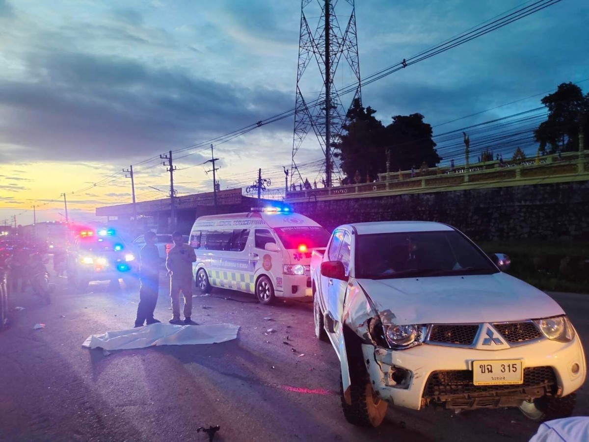 แชทสุดท้ายภรรยาเตือนอย่าออกนอกบ้าน ไม่ฟังท้ายสุดเสียชีวิตวงจรปิดจับภาพได้ @ ธานนท์ ตรีพลอักษร ระยอง