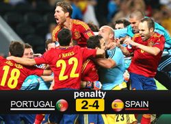 ประมวลภาพ สเปน ชนะจุดโทษ โปรตุเกส 4-2
