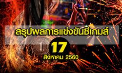 สรุปผลการแข่งขันซีเกมส์ 17 สิงหาคม